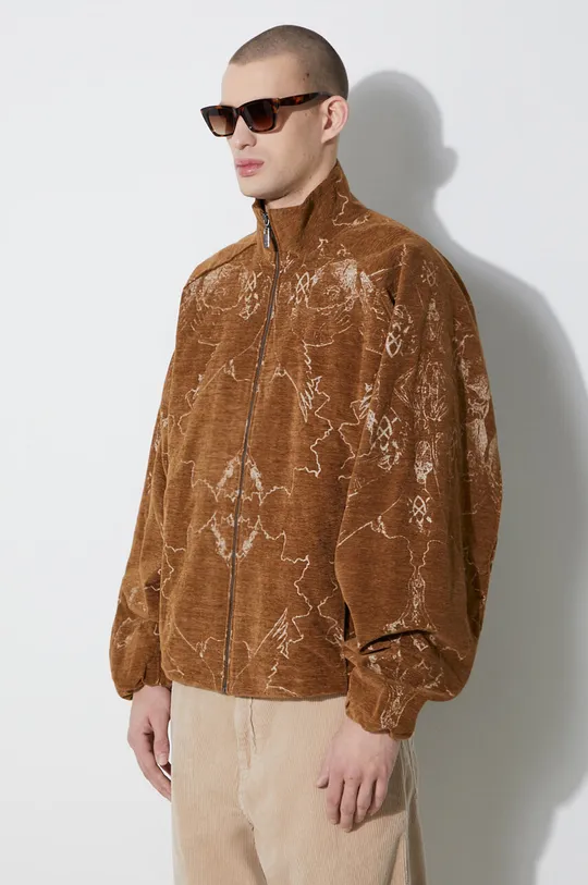 brown Daily Paper jacket Search Rhythm Track Jacket