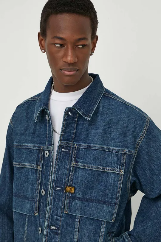 blu navy G-Star Raw giacca di jeans Uomo