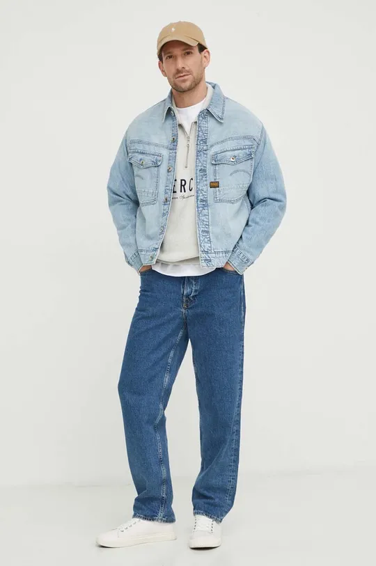 G-Star Raw kurtka jeansowa niebieski