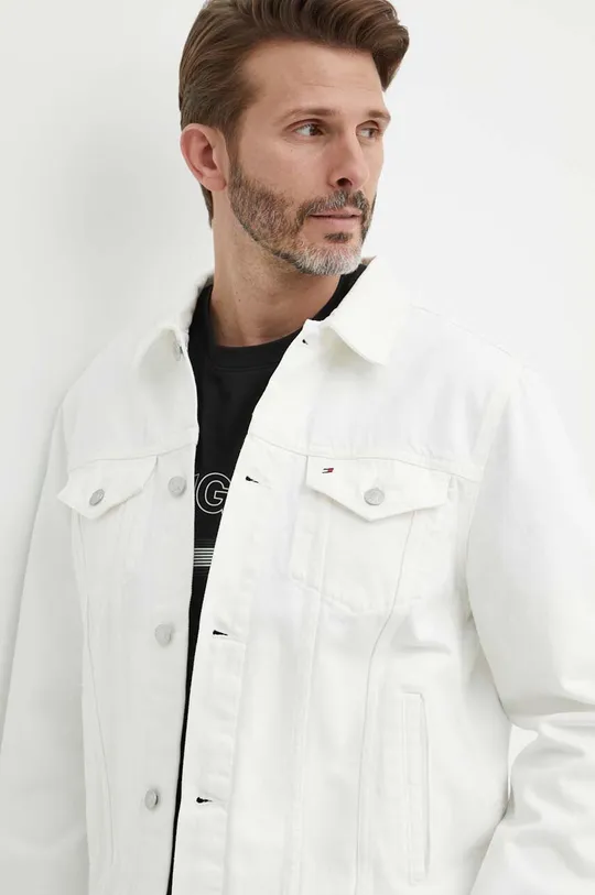 biały Tommy Hilfiger kurtka jeansowa