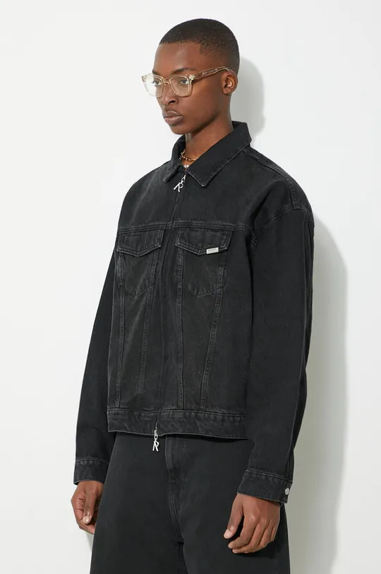 czarny Represent kurtka jeansowa R4