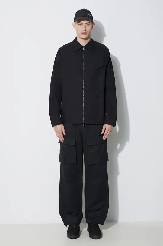 A-COLD-WALL* giacca in cotone Zip Overshirt nero