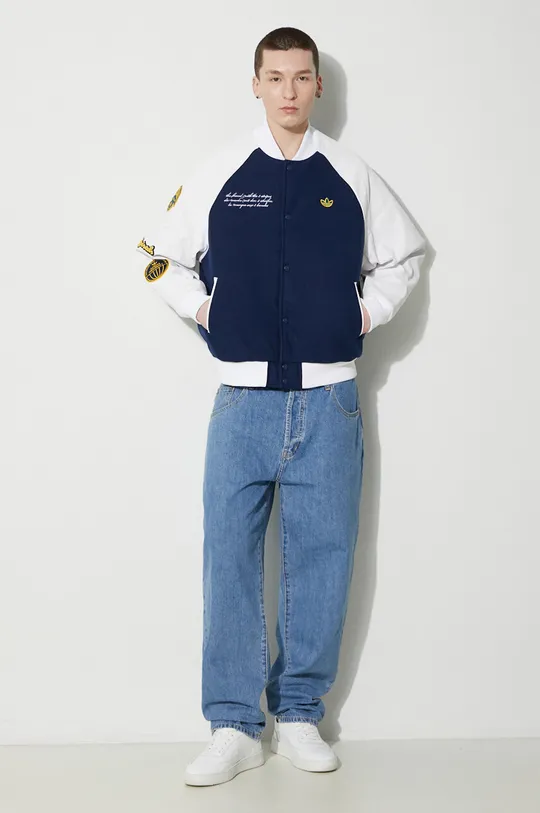 Bomber jakna adidas Originals VRCT Jacket mornarsko plava