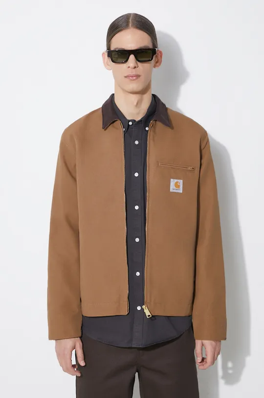 коричневый Хлопковая куртка Carhartt WIP Detroit Jacket Мужской