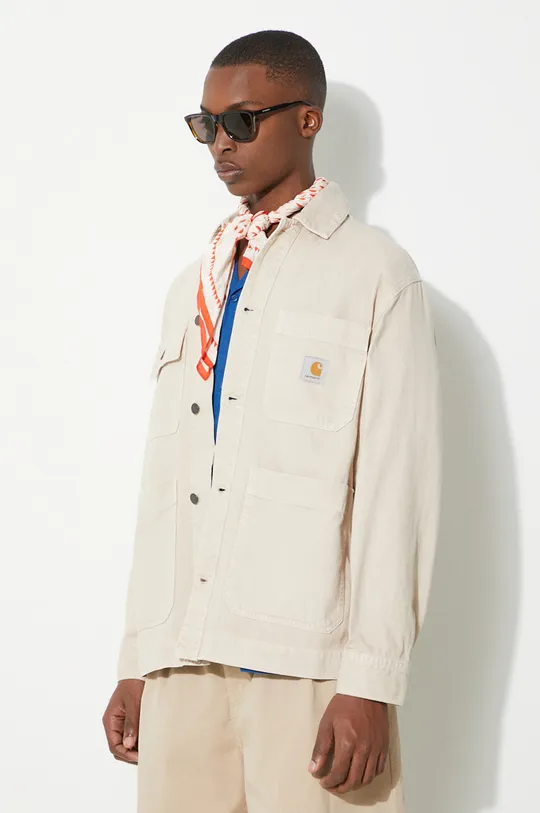 beige Carhartt WIP cotton jacket Garrison Coat