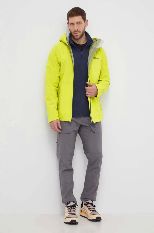 Turistická bunda Jack Wolfskin HIGHEST PEAK 3L JKT žltá