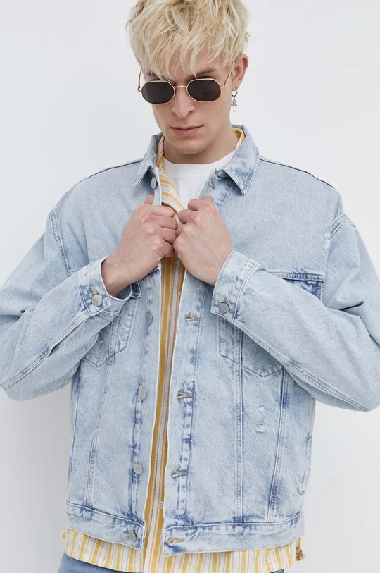 Tommy Jeans kurtka jeansowa 100 % Bawełna