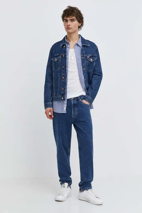 Tommy Jeans giacca di jeans blu navy