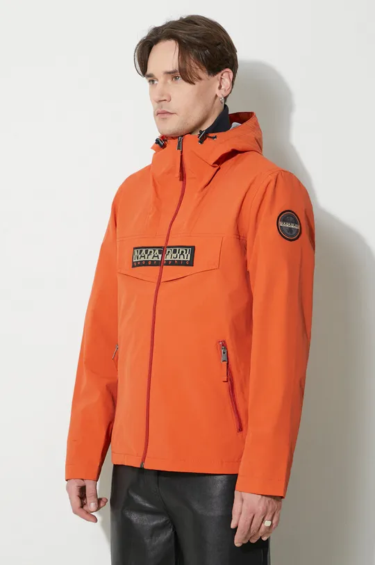 orange Napapijri jacket Rainforest Open S