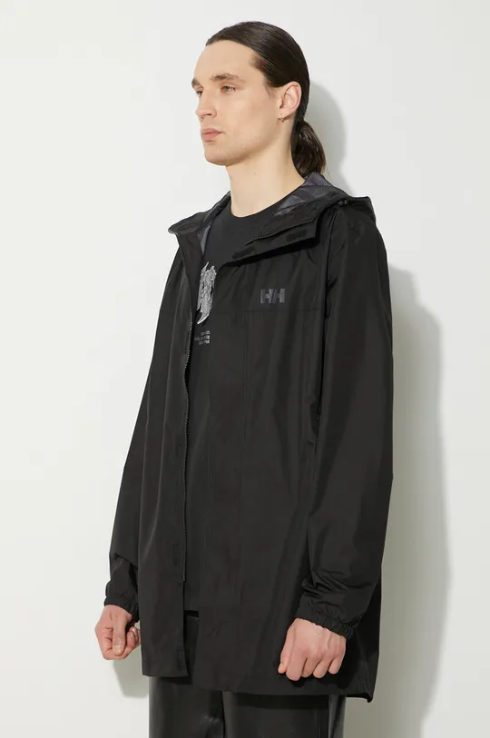 black Helly Hansen rain jacket Vancouver