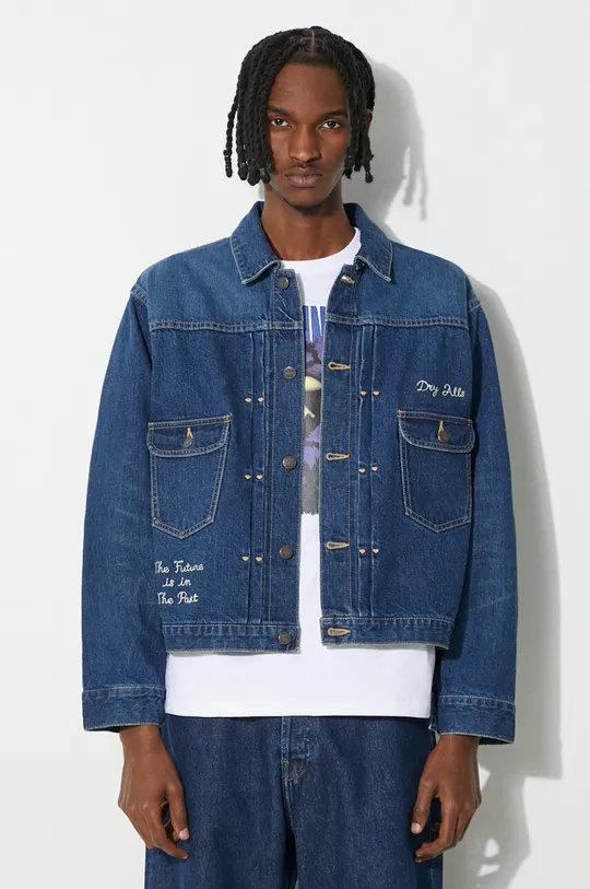 Human Made giacca di jeans Denim Work Jacket 100% Cotone