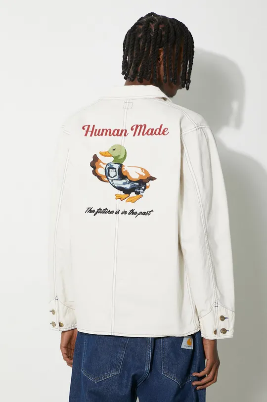 béžová Bunda Human Made Garment Dyed Coverall Jacket Pánsky