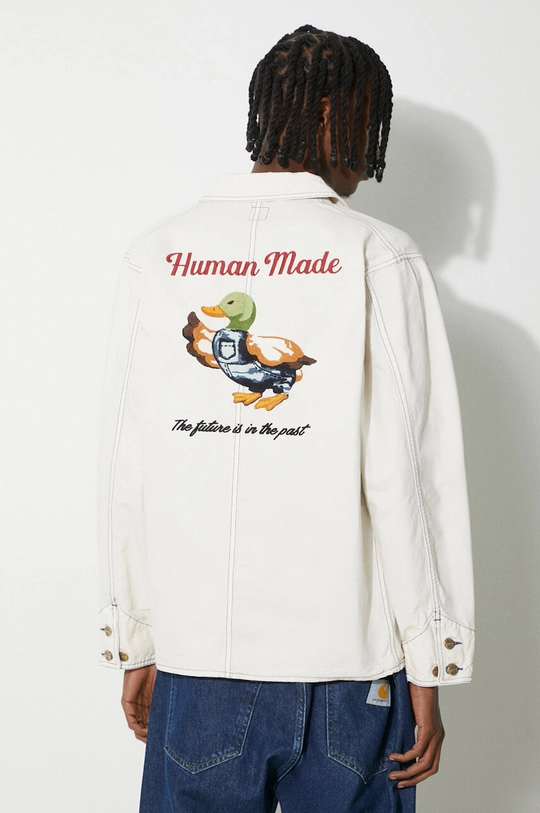 μπεζ Μπουφάν Human Made Garment Dyed Coverall Jacket Ανδρικά