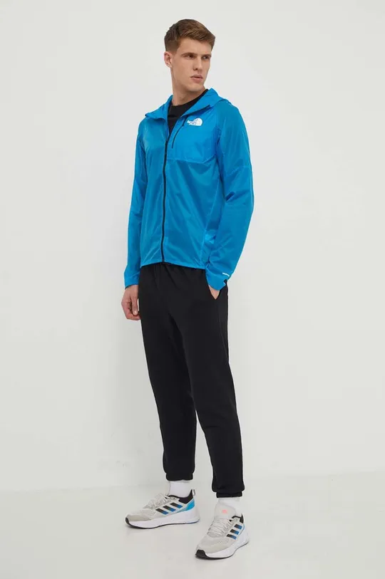 The North Face giacca antivento Windstream Shell blu