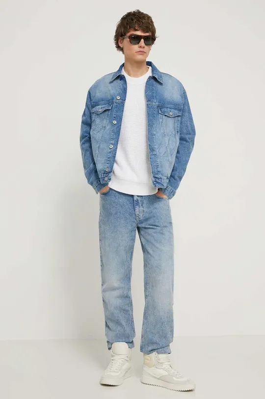Джинсовая куртка Karl Lagerfeld Jeans голубой