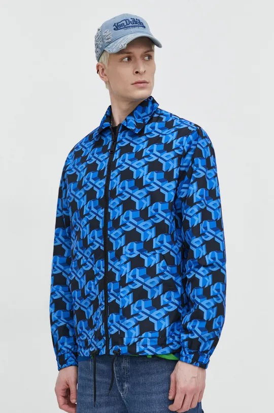 modrá Obojstranná bunda Karl Lagerfeld Jeans Pánsky