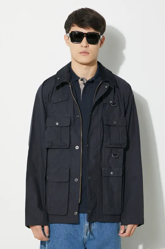 blu navy Barbour giacca in cotone Modified Transport Casual Uomo