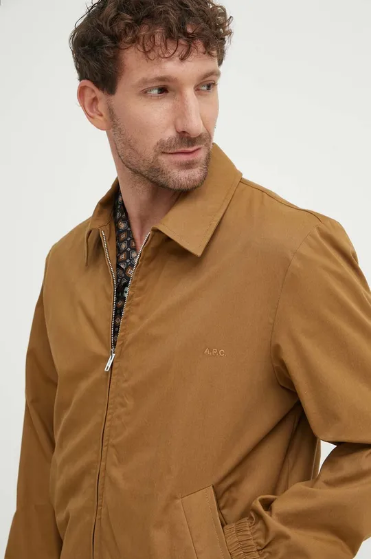 brown A.P.C. jacket blouson gilbert