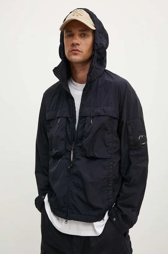 sötétkék C.P. Company rövid kabát Chrome-R Hooded Férfi
