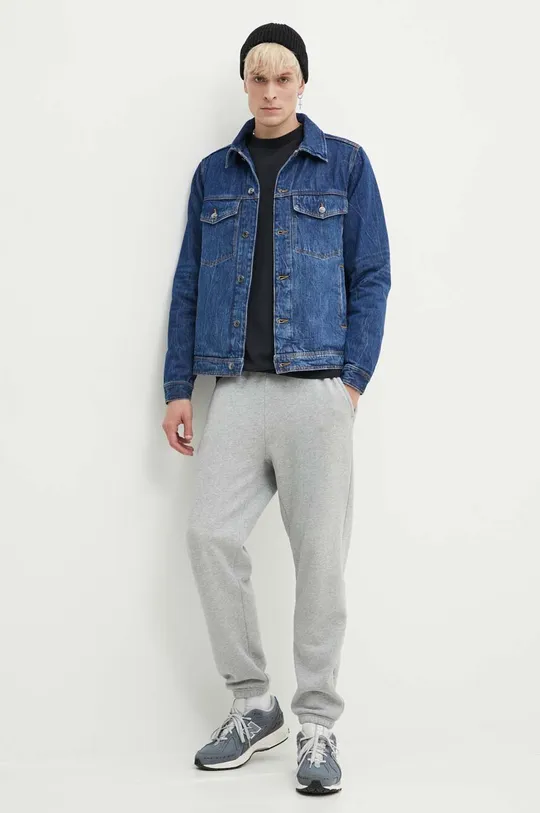 Jeans jakna Wood Wood Ivan Denim modra