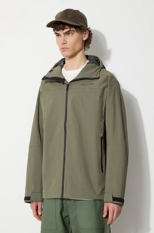 green Filson jacket Swiftwater Rain Jacket