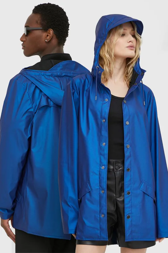 kék Rains rövid kabát 12010 Jackets Uniszex