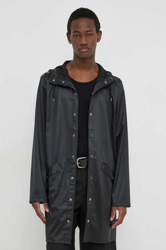 fekete Rains rövid kabát 12020 Jackets