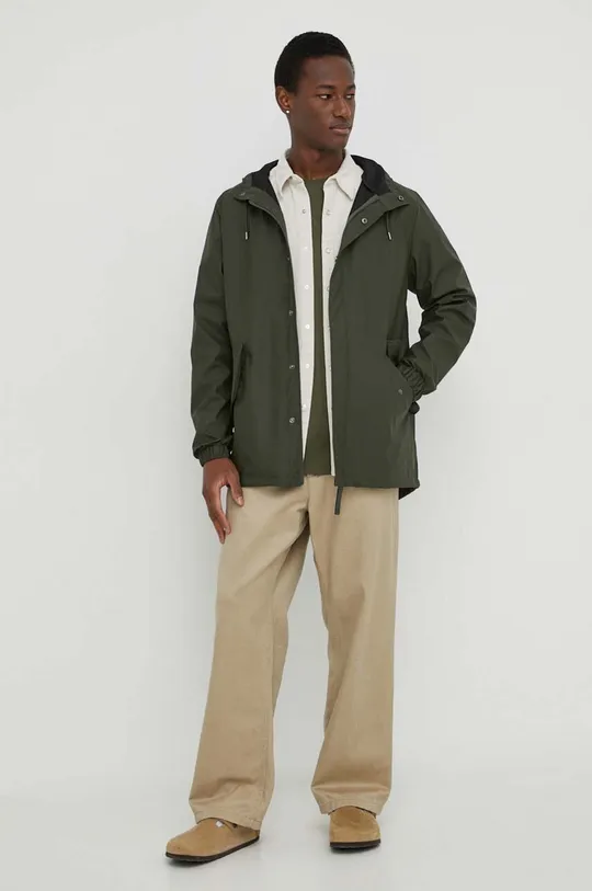 zöld Rains rövid kabát 18010 Jackets