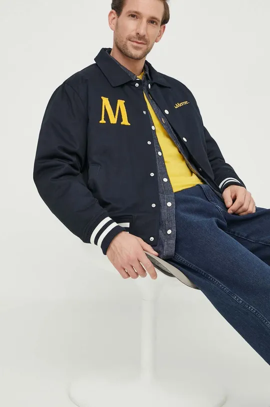 Pamučna jakna Mercer Amsterdam mornarsko plava