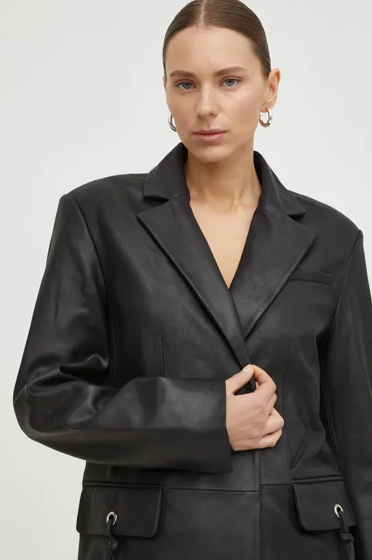μαύρο Δερμάτινο σακάκι 2NDDAY2ND Ember - Vogue Leather