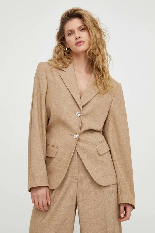 beige Remain blazer con aggiunta di lana Donna