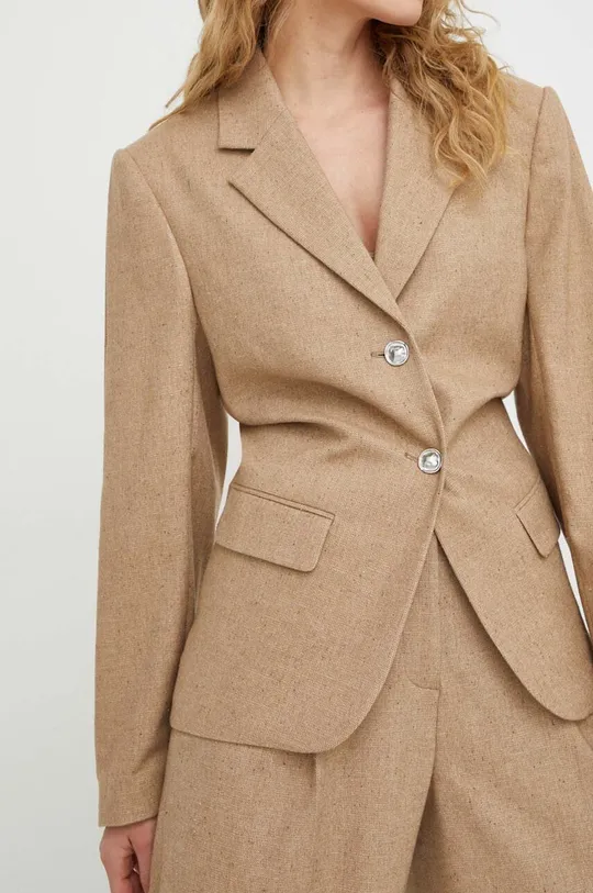 beige Remain blazer con aggiunta di lana