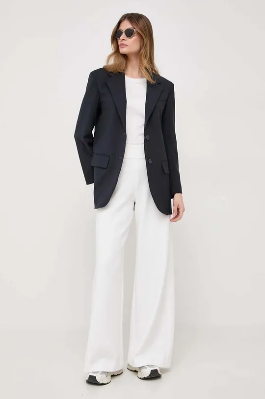 Weekend Max Mara giacca in lana blu navy