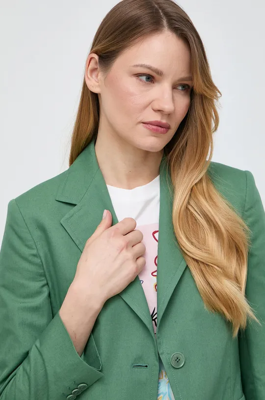 πράσινο Blazer με μείγμα λινών Weekend Max Mara