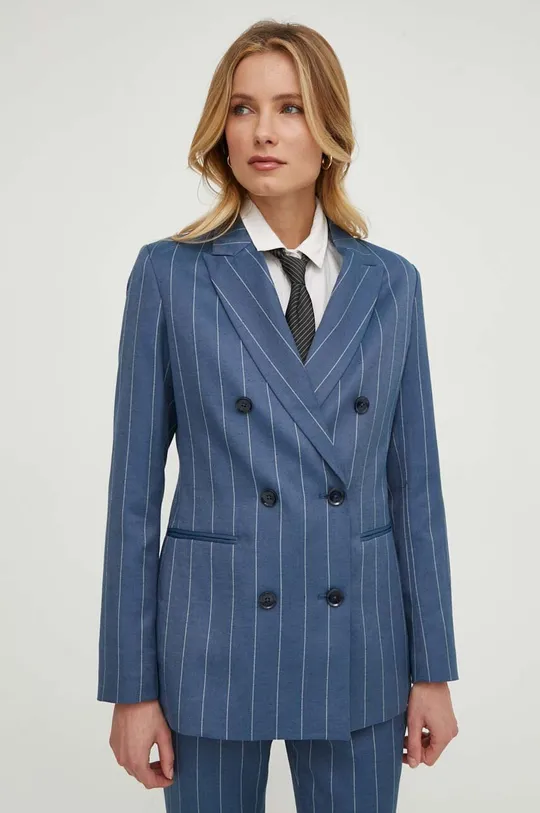 μπλε Blazer με μείγμα λινών Sisley Γυναικεία