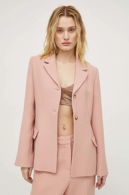 розовый Шерстяной пиджак Lovechild