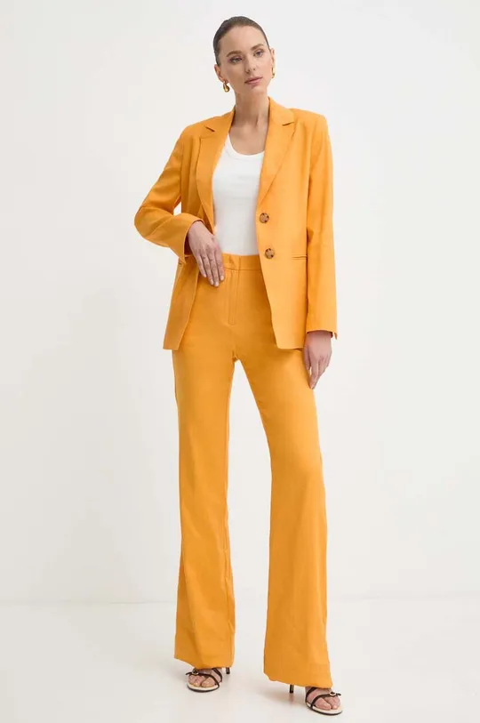 Marella giacca in lino arancione
