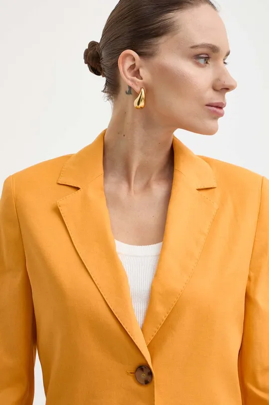 arancione Marella giacca in lino