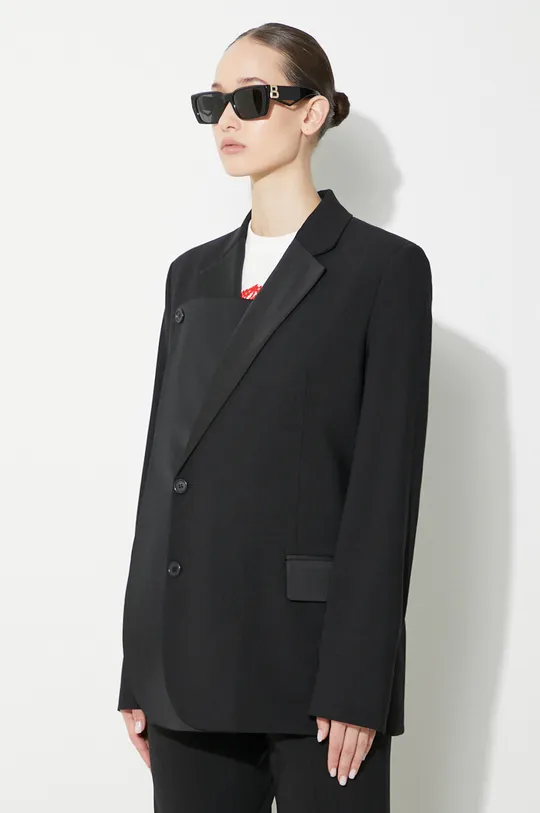 nero JW Anderson giacca in lana Panelled Blazer