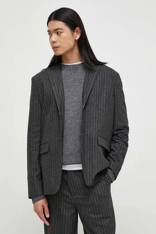 grigio Samsoe Samsoe blazer con aggiunta di lana Uomo