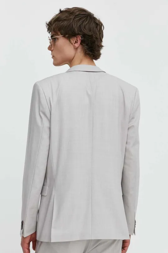 Пиджак с примесью шерсти HUGO Основной материал: 52% Полиэстер, 43% Новая шерсть, 5% Эластан Подкладка: 100% Полиэстер