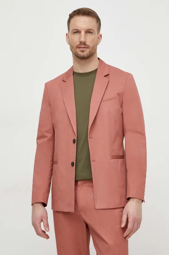 розовый Хлопковый пиджак Sisley Мужской