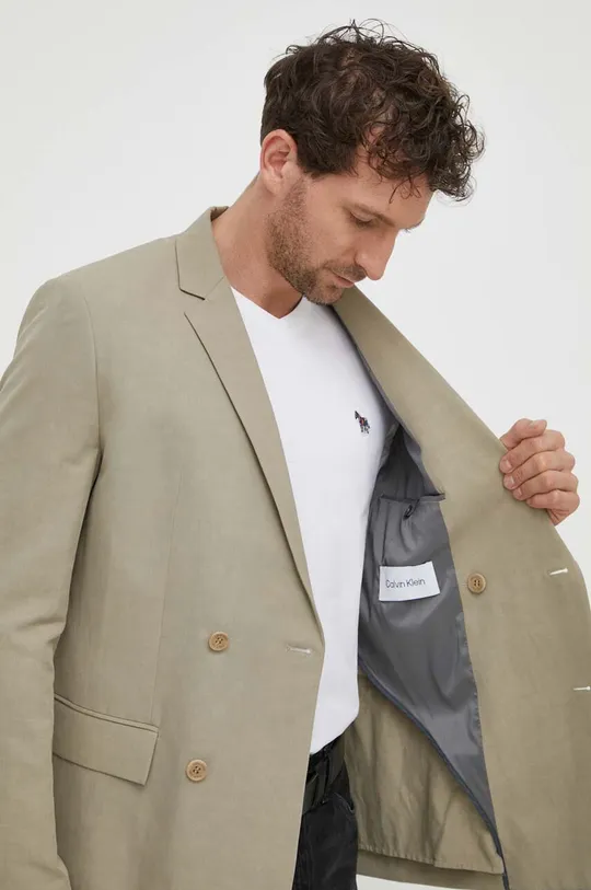 Пиджак с примесью льна Calvin Klein