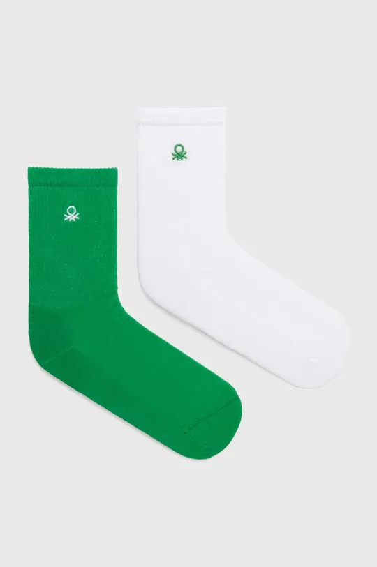 zelená Detské ponožky United Colors of Benetton 2-pak Chlapčenský