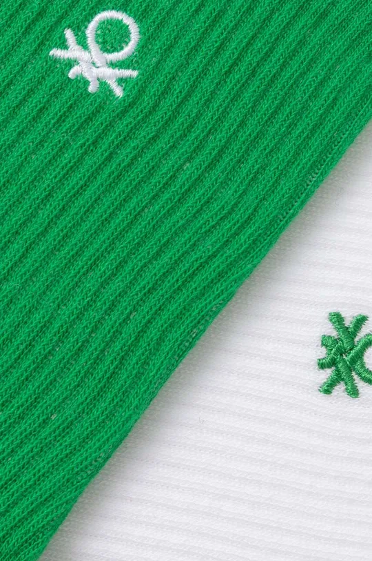 Дитячі шкарпетки United Colors of Benetton 2-pack зелений
