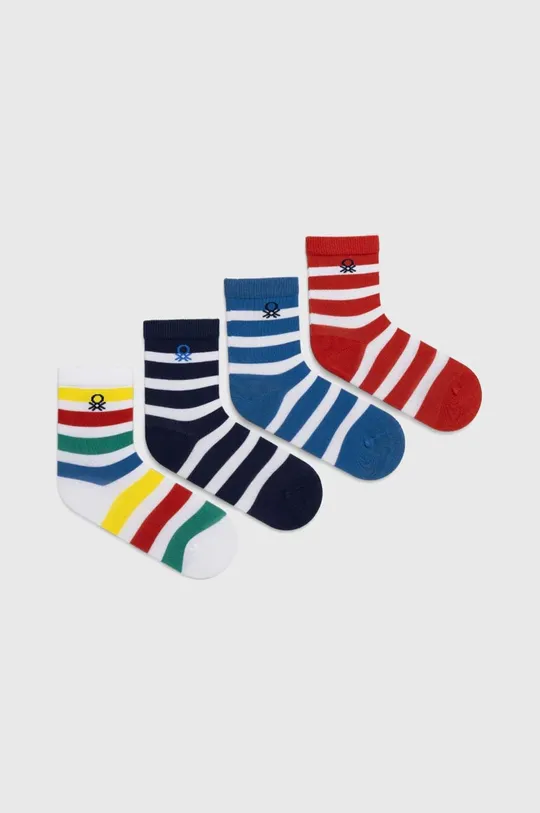 modrá Detské ponožky United Colors of Benetton 4-pak Chlapčenský