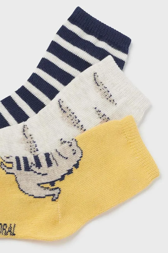 Κάλτσες μωρού Mayoral 3-pack κίτρινο