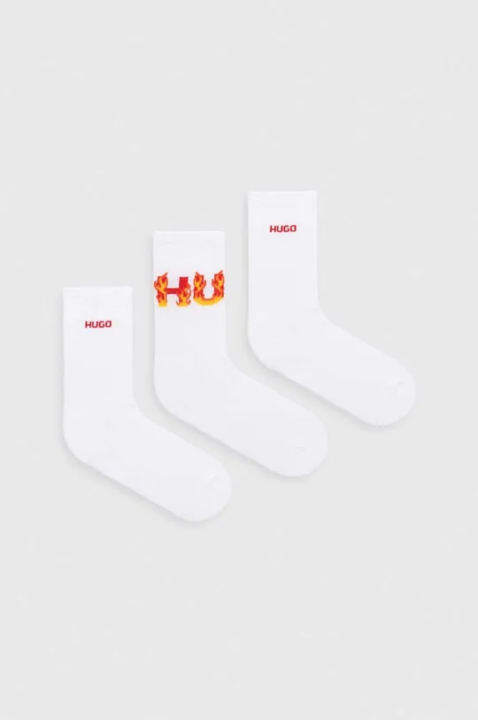 biela Ponožky HUGO 3-pak Dámsky