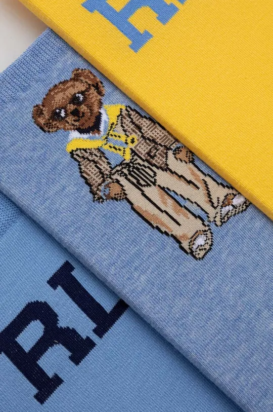 Ponožky Polo Ralph Lauren 3-pak modrá