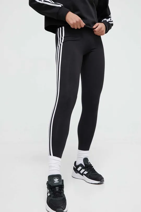 čierna Legíny adidas Originals 3-Stripe Leggings